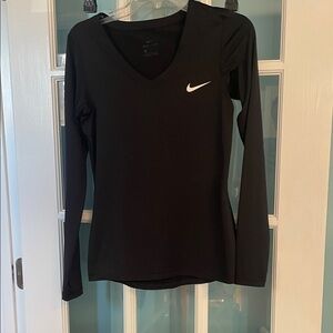 Nike Women's Black Dri-FIT Long Sleeve Tee